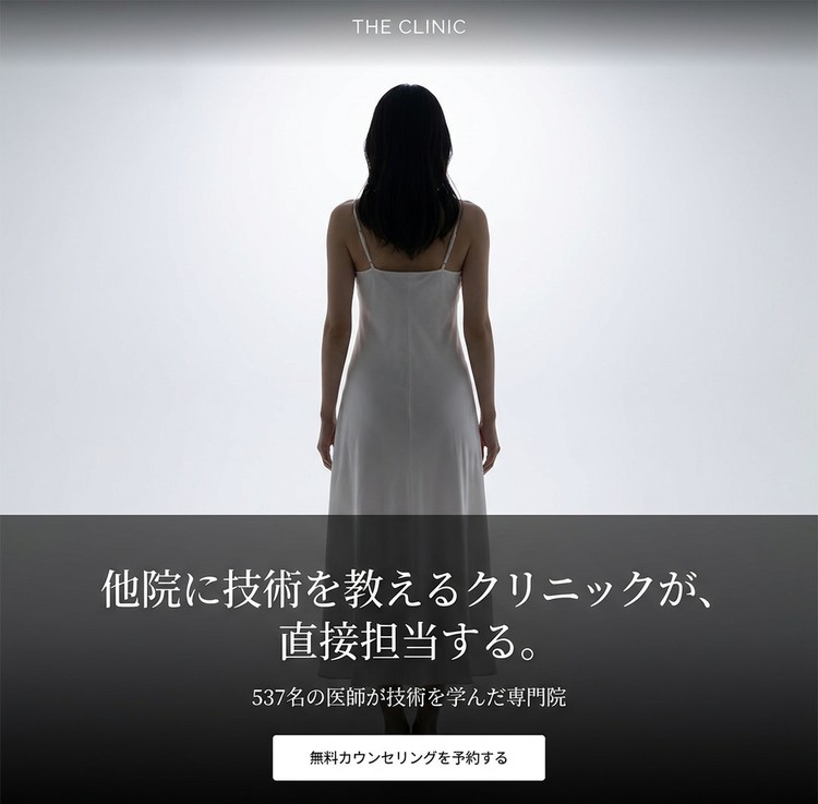 他院に技術を教えるクリニックが、直接担当する。THE CLINIC